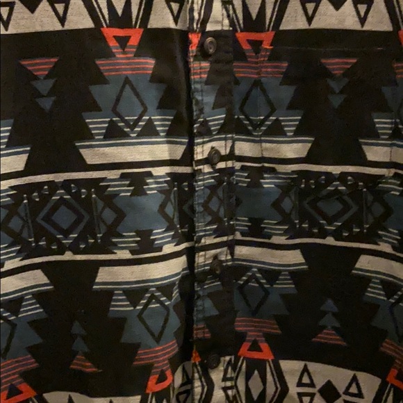 American Eagle Outfitters Tribal Print Flannel - Picture 3 of 4
